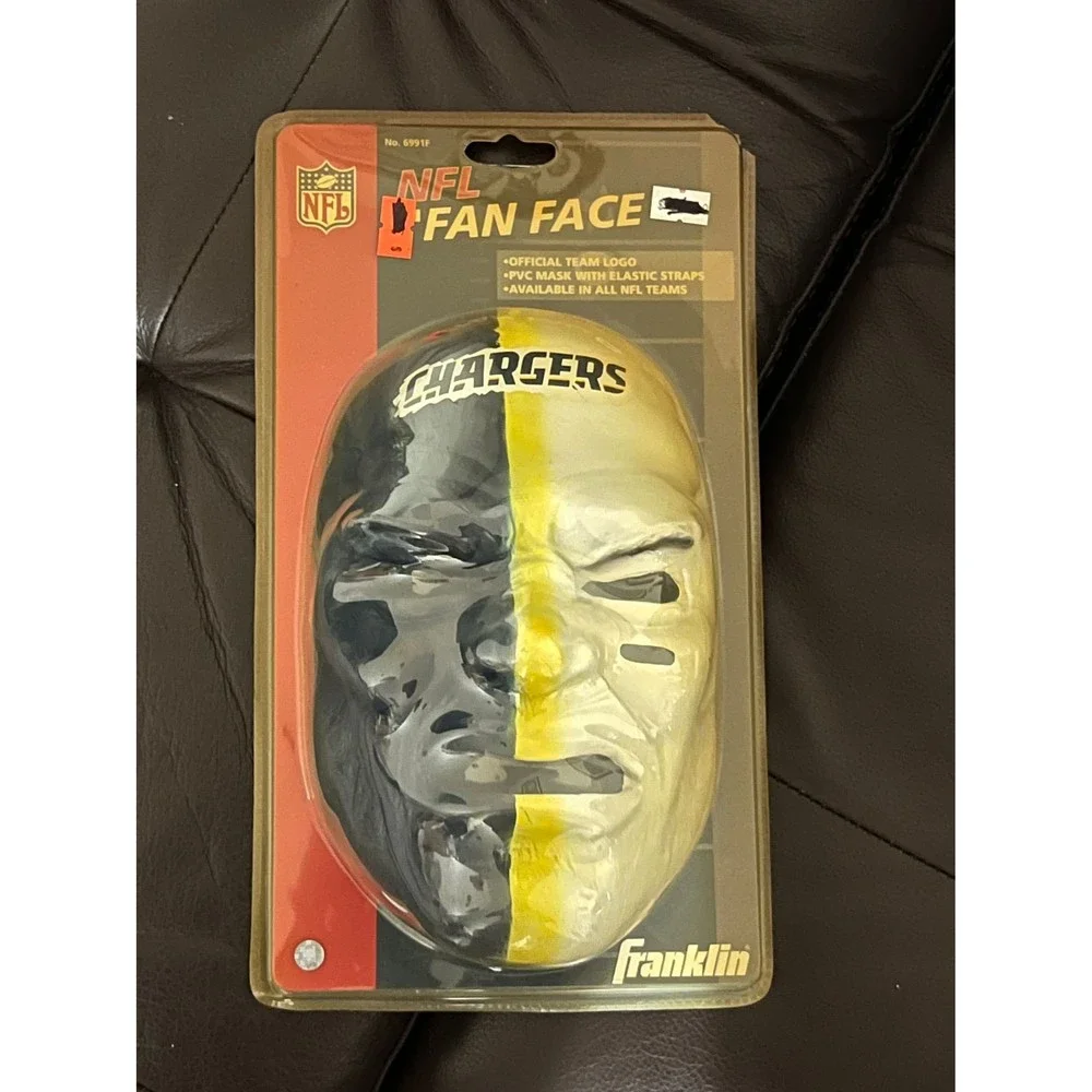 Franklin Sports NFL Team Fan Face Masks LA Chargers